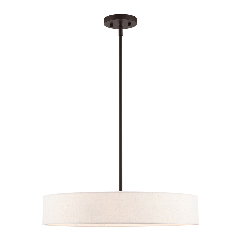 4 Lt Bronze Chandelier