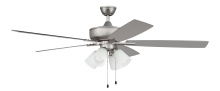 Craftmade S114BN5-60BNGW - 60" Super Pro 114 in Brushed Nickel w/ Brushed Nickel/Greywood Blades
