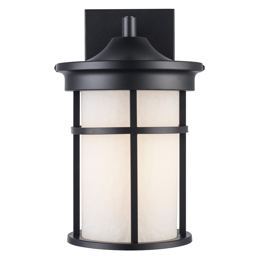 1LT WALL LANTERN-MD-CRACKELD W