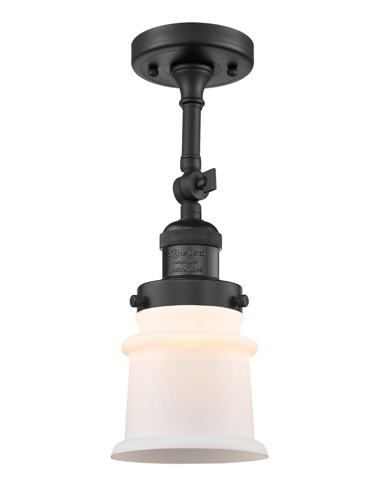 Canton - 1 Light - 5 inch - Matte Black - Adjustable Semi-Flush Mount