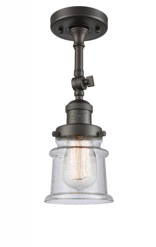 Canton - 1 Light - 5 inch - Oil Rubbed Bronze - Adjustable Semi-Flush Mount
