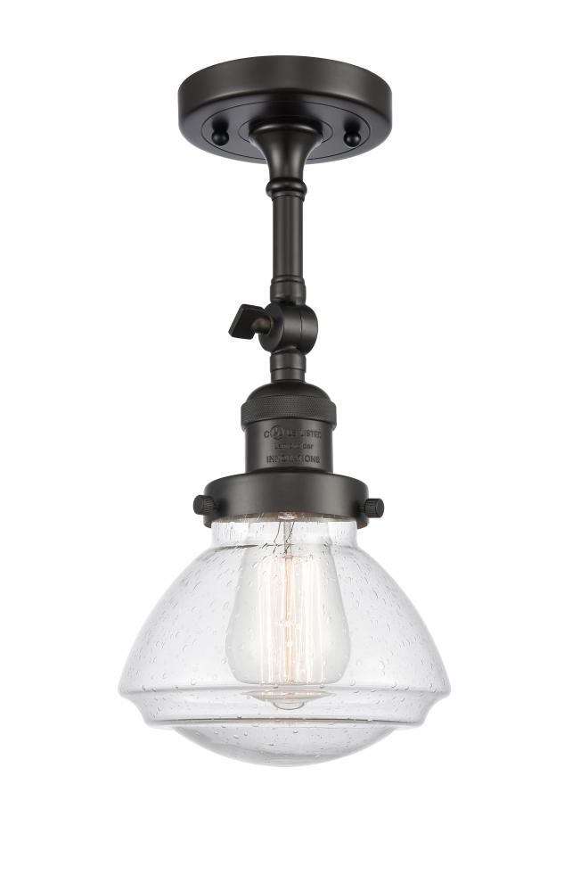 Olean - 1 Light - 7 inch - Oil Rubbed Bronze - Adjustable Semi-Flush Mount