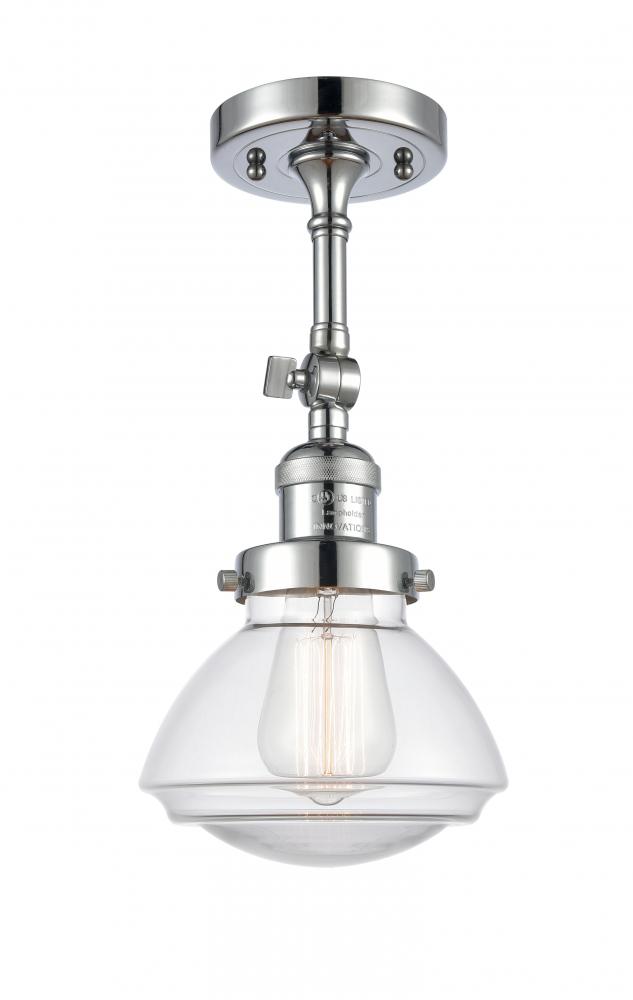 Olean - 1 Light - 7 inch - Polished Chrome - Adjustable Semi-Flush Mount