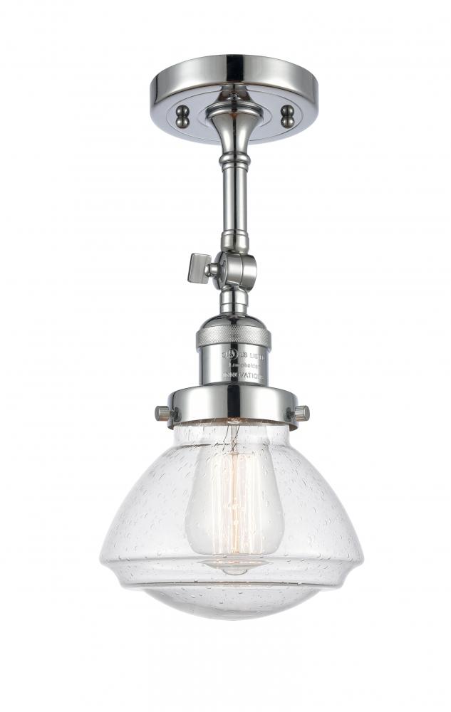 Olean - 1 Light - 7 inch - Polished Chrome - Adjustable Semi-Flush Mount