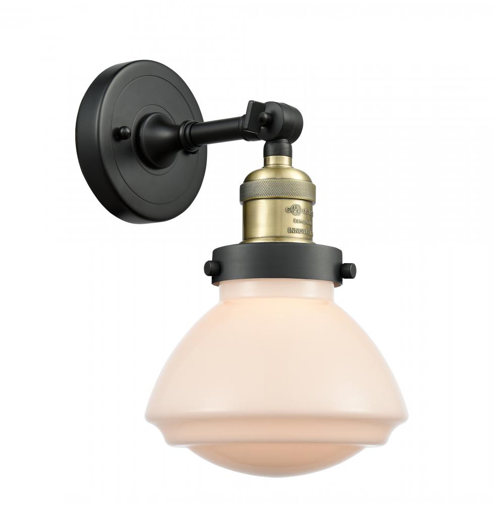 Olean - 1 Light - 7 inch - Black Antique Brass - Adjustable Sconce