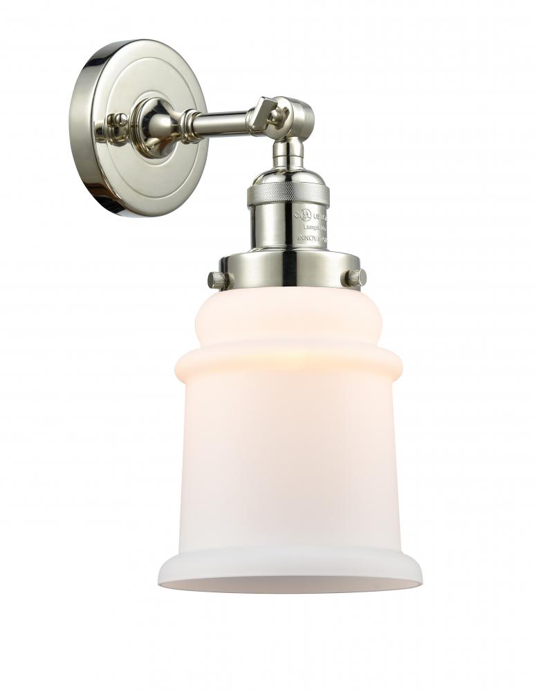 Canton - 1 Light - 7 inch - Polished Nickel - Adjustable Sconce