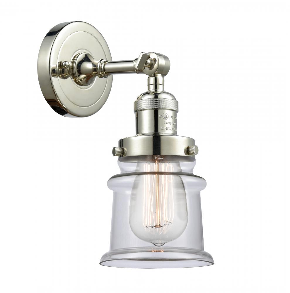 Canton - 1 Light - 5 inch - Polished Nickel - Adjustable Sconce