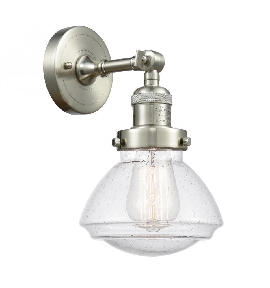 Olean - 1 Light - 7 inch - Brushed Satin Nickel - Adjustable Sconce