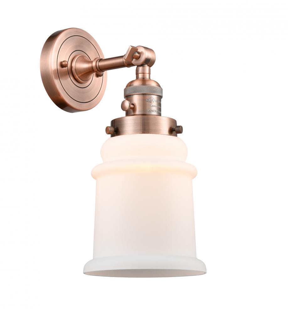 Canton - 1 Light - 7 inch - Antique Copper - Adjustable Sconce