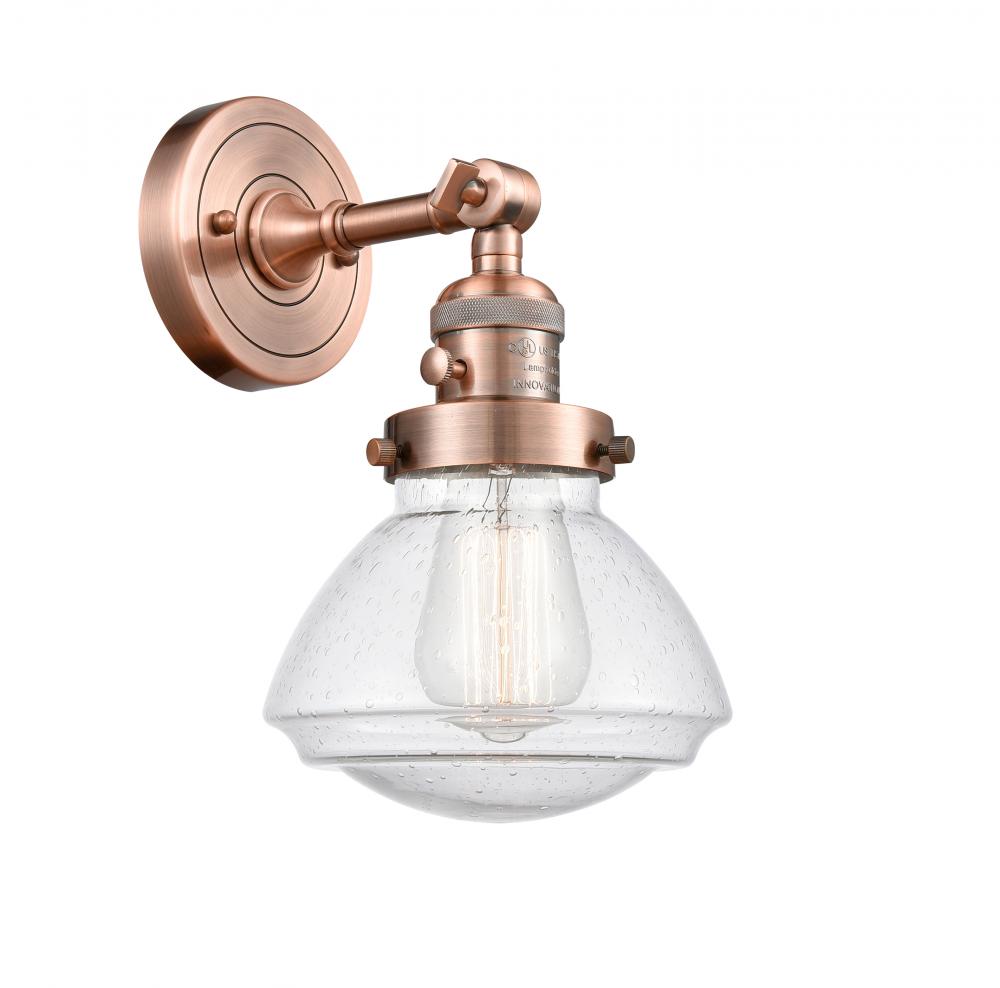 Olean - 1 Light - 7 inch - Antique Copper - Adjustable Sconce