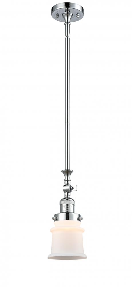 Canton - 1 Light - 5 inch - Polished Chrome - Stem Hung - Adjustable Mini Pendant