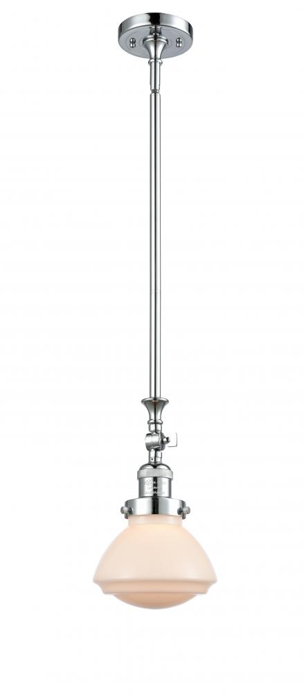 Olean - 1 Light - 7 inch - Polished Chrome - Stem Hung - Adjustable Mini Pendant