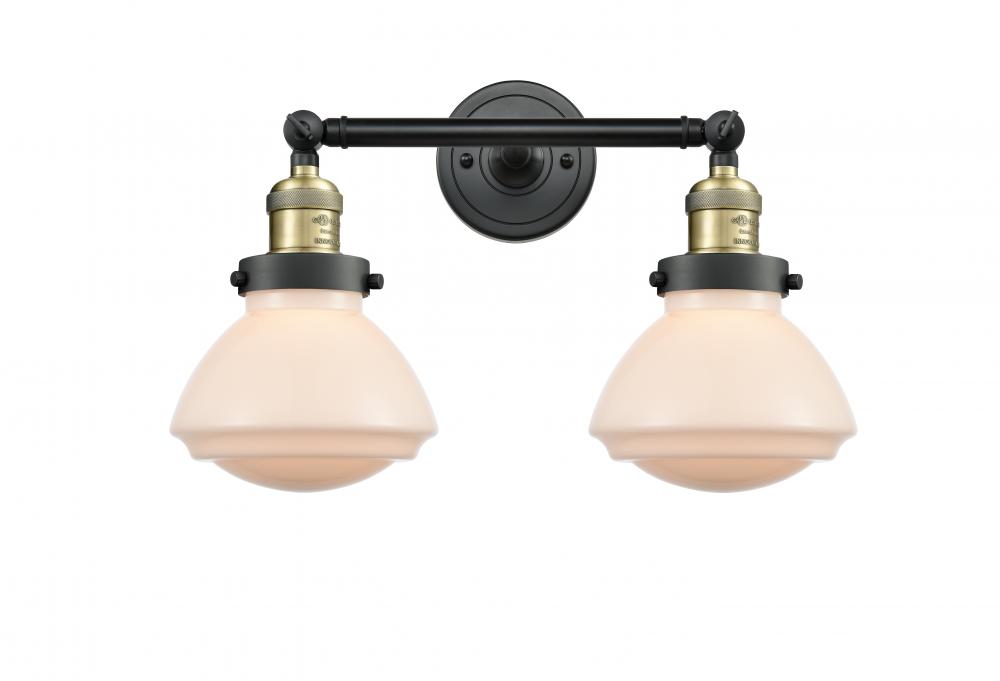 Olean - 2 Light - 17 inch - Black Antique Brass - Adjustable Bath Vanity Light