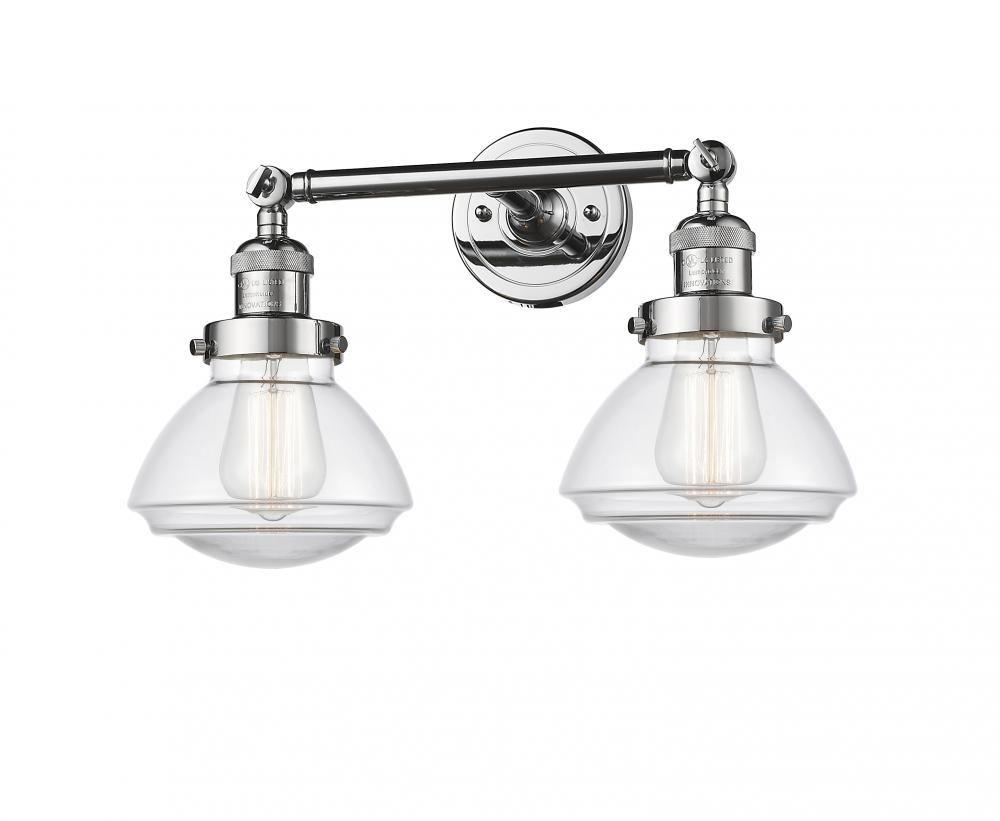 Olean - 2 Light - 17 inch - Polished Chrome - Adjustable Bath Vanity Light