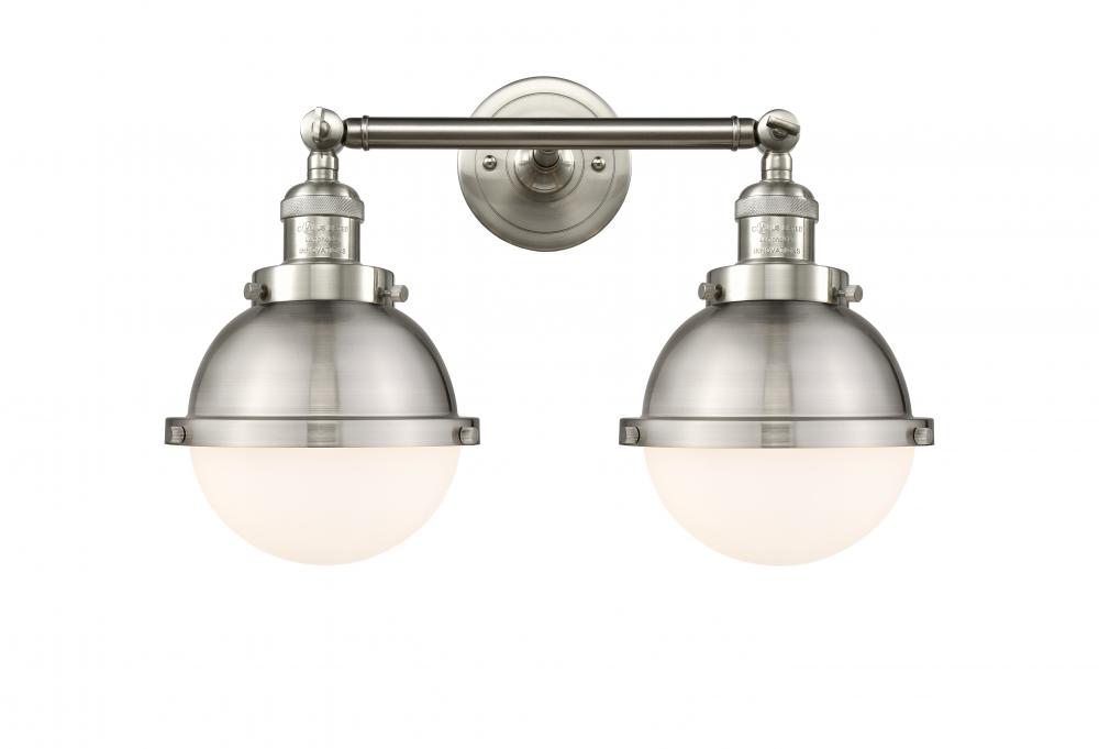 Hampden - 2 Light - 18 inch - Brushed Satin Nickel - Adjustable Bath Vanity Light