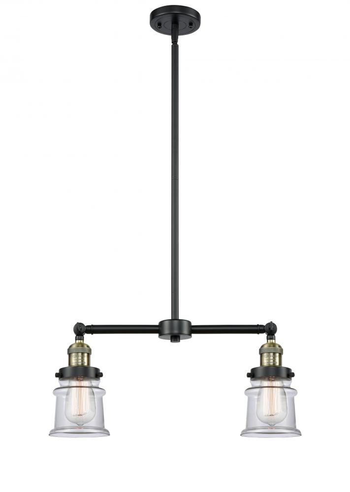 Canton - 2 Light - 21 inch - Black Antique Brass - Stem Hung - Adjustable Island Light