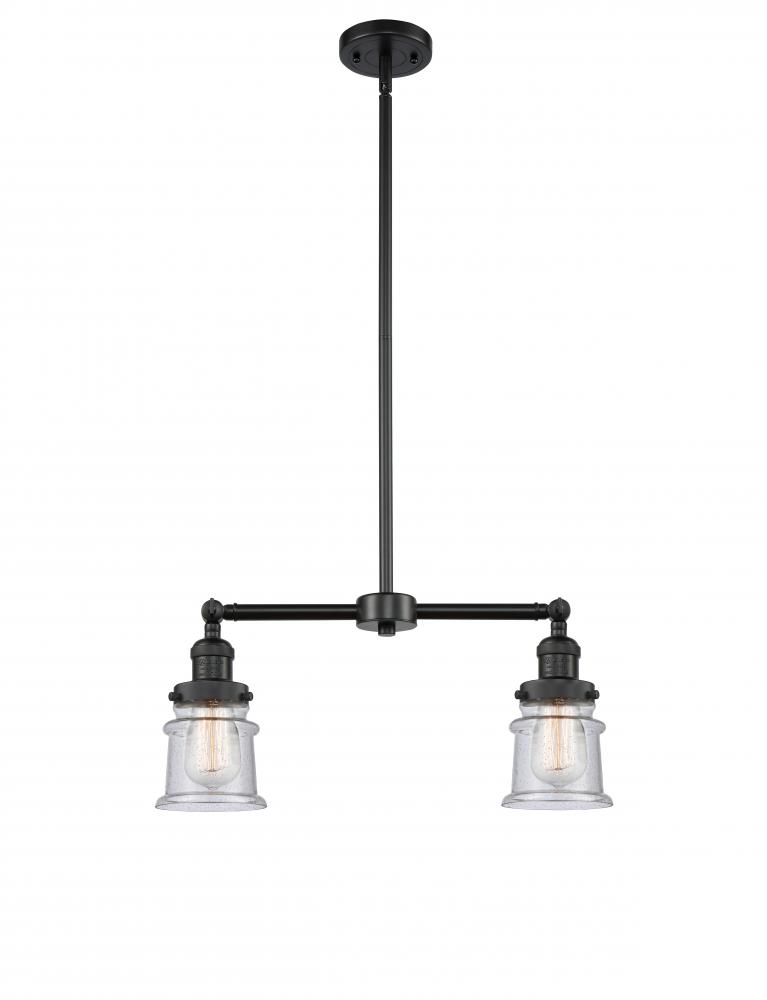 Canton - 2 Light - 21 inch - Matte Black - Stem Hung - Adjustable Island Light