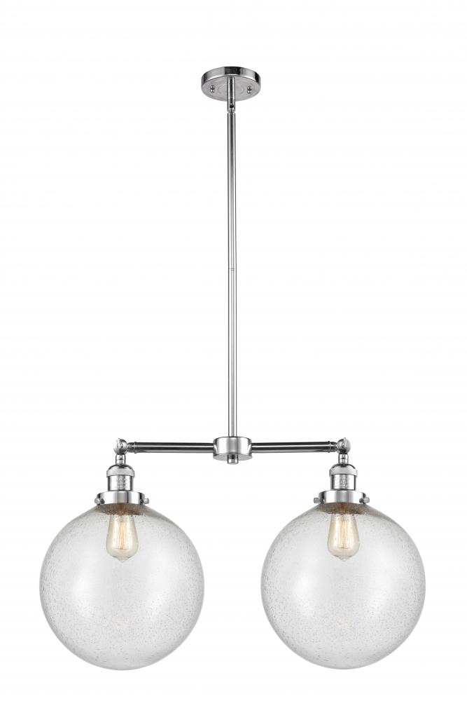 Beacon - 2 Light - 27 inch - Polished Chrome - Stem Hung - Adjustable Island Light