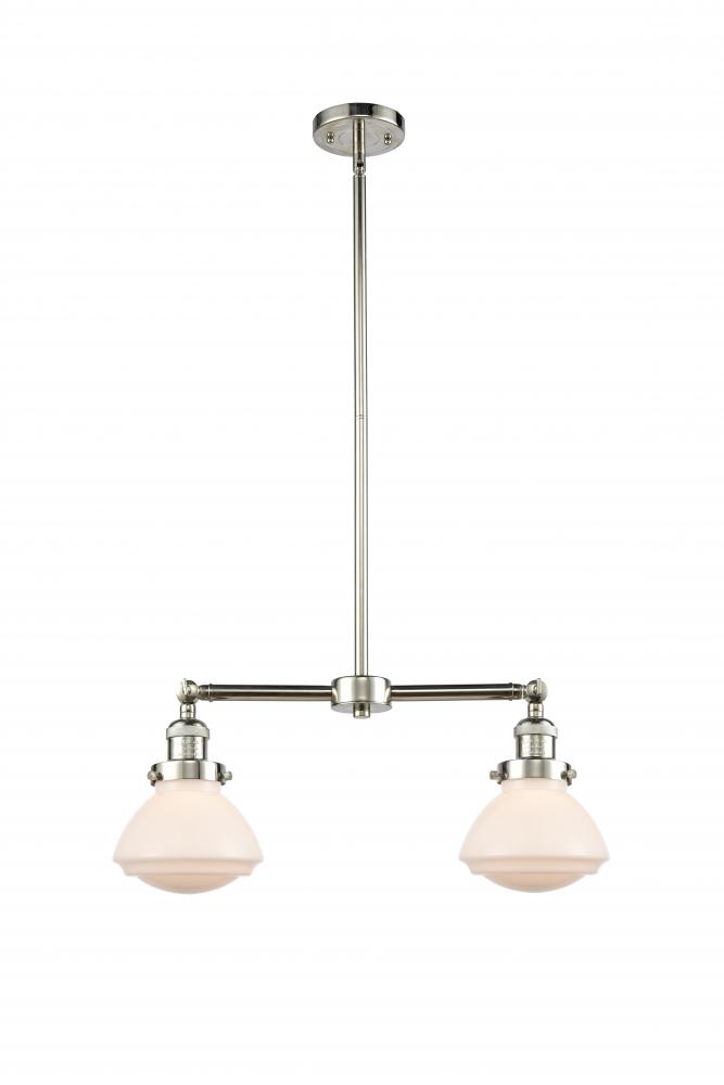 Olean - 2 Light - 22 inch - Polished Nickel - Stem Hung - Adjustable Island Light