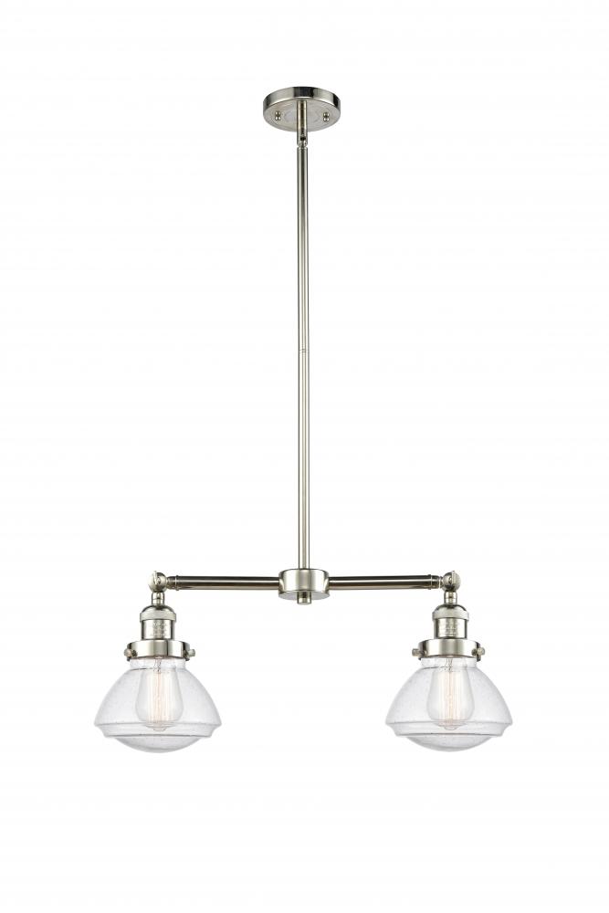 Olean - 2 Light - 22 inch - Polished Nickel - Stem Hung - Adjustable Island Light