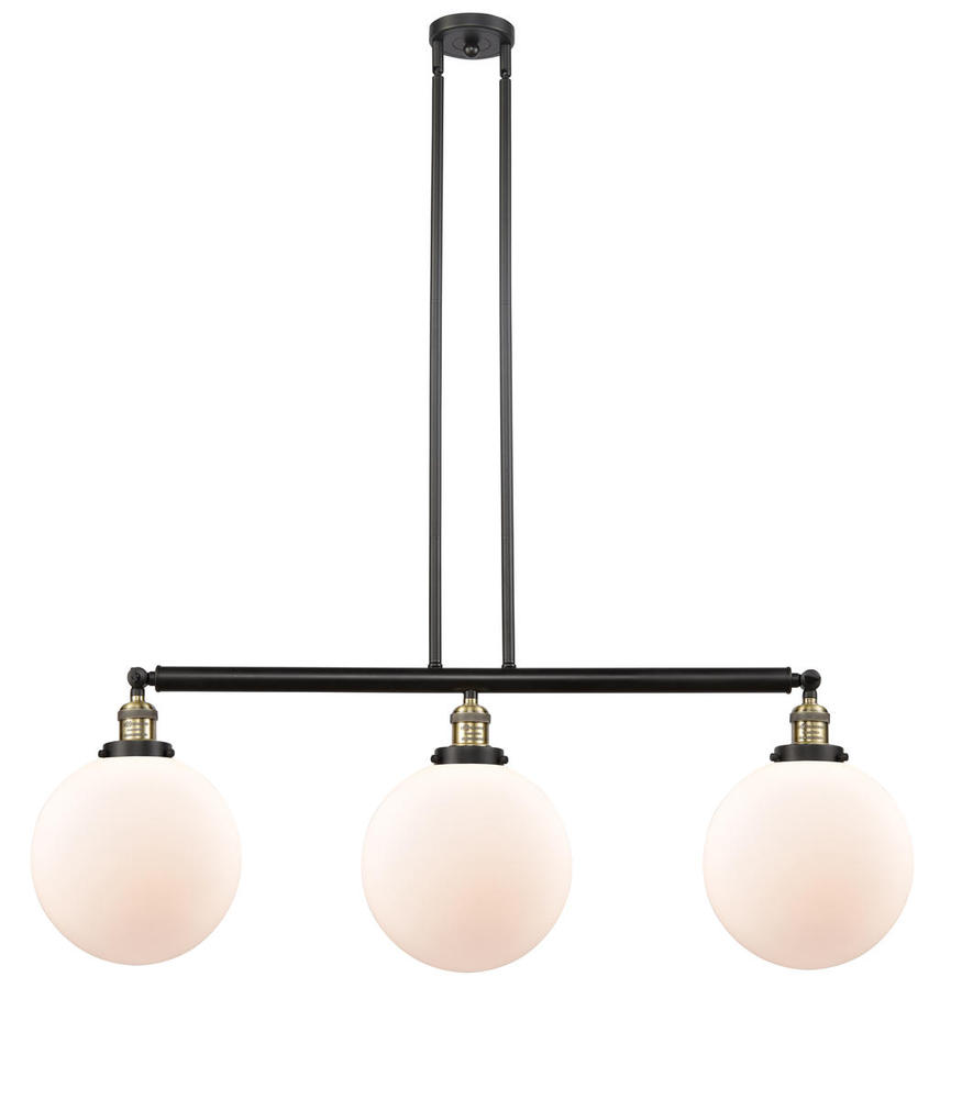 Beacon - 3 Light - 42 inch - Black Antique Brass - Stem Hung - Adjustable Island Light
