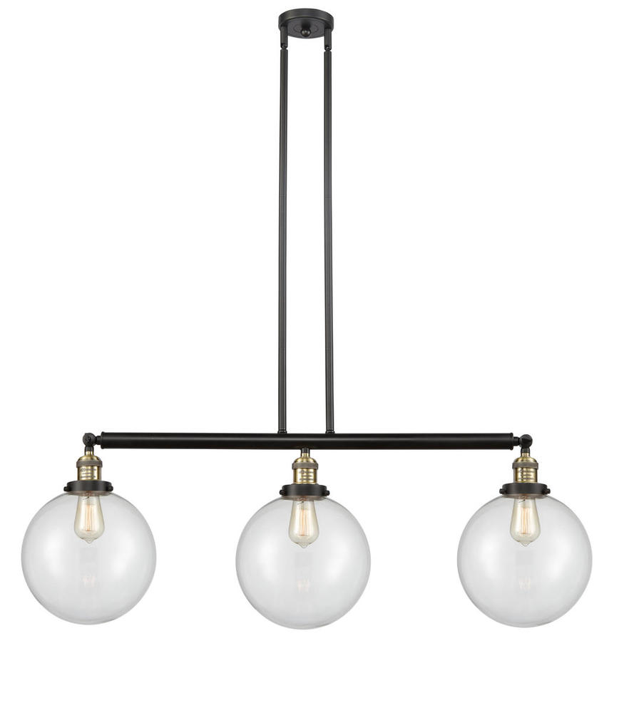 Beacon - 3 Light - 42 inch - Black Antique Brass - Stem Hung - Adjustable Island Light