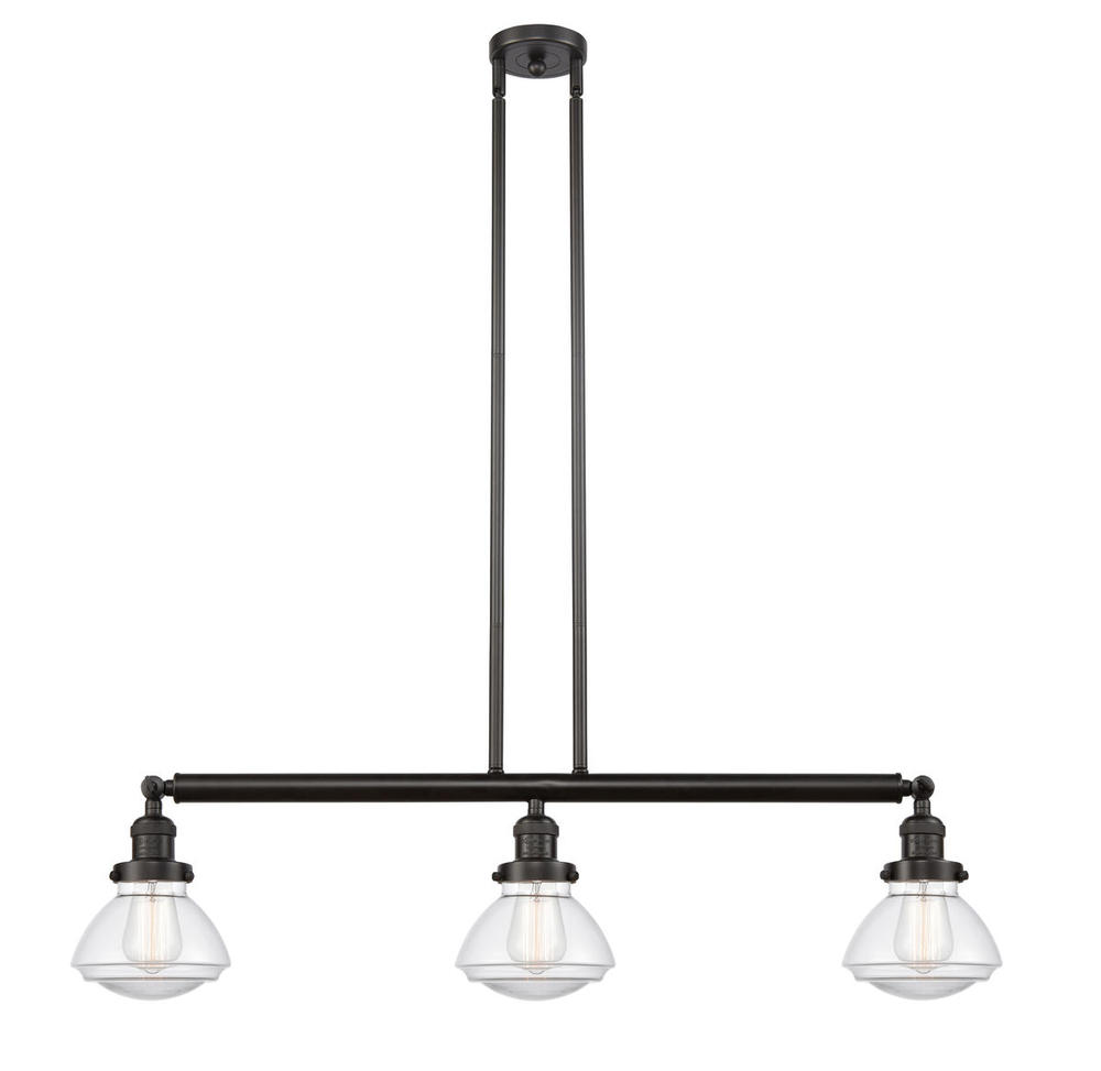 Olean - 3 Light - 39 inch - Oil Rubbed Bronze - Stem Hung - Adjustable Island Light
