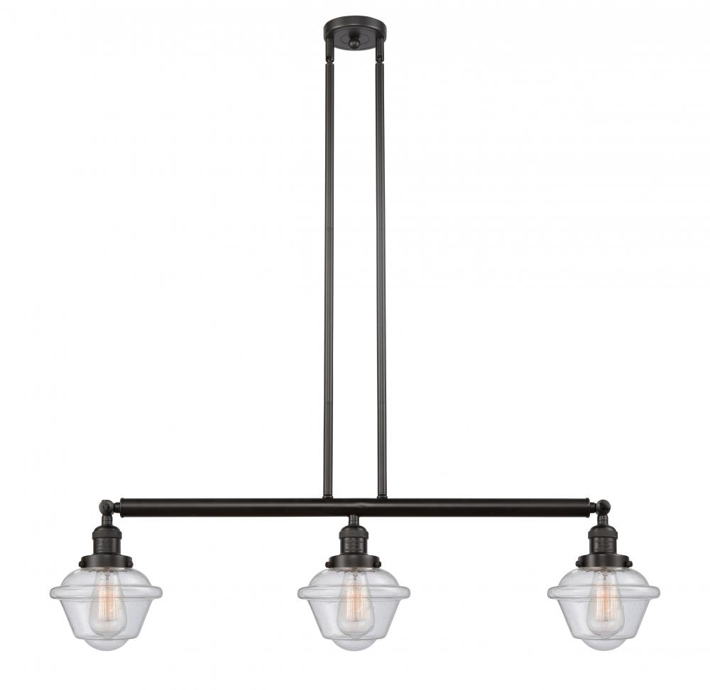 Oxford - 3 Light - 40 inch - Oil Rubbed Bronze - Stem Hung - Adjustable Island Light