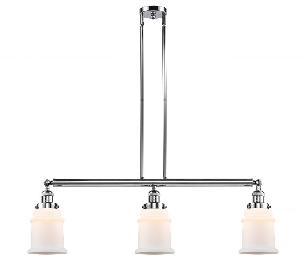 Canton - 3 Light - 39 inch - Polished Chrome - Stem Hung - Adjustable Island Light