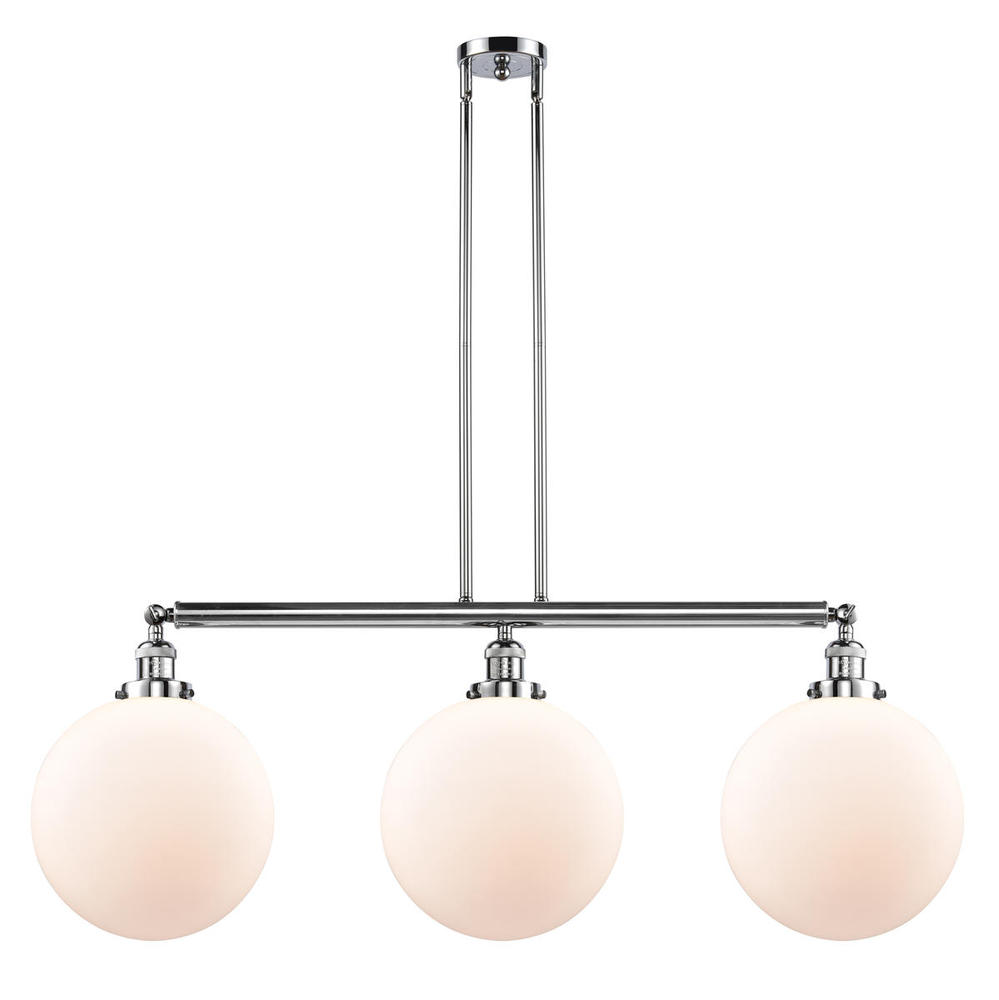Beacon - 3 Light - 44 inch - Polished Chrome - Stem Hung - Adjustable Island Light
