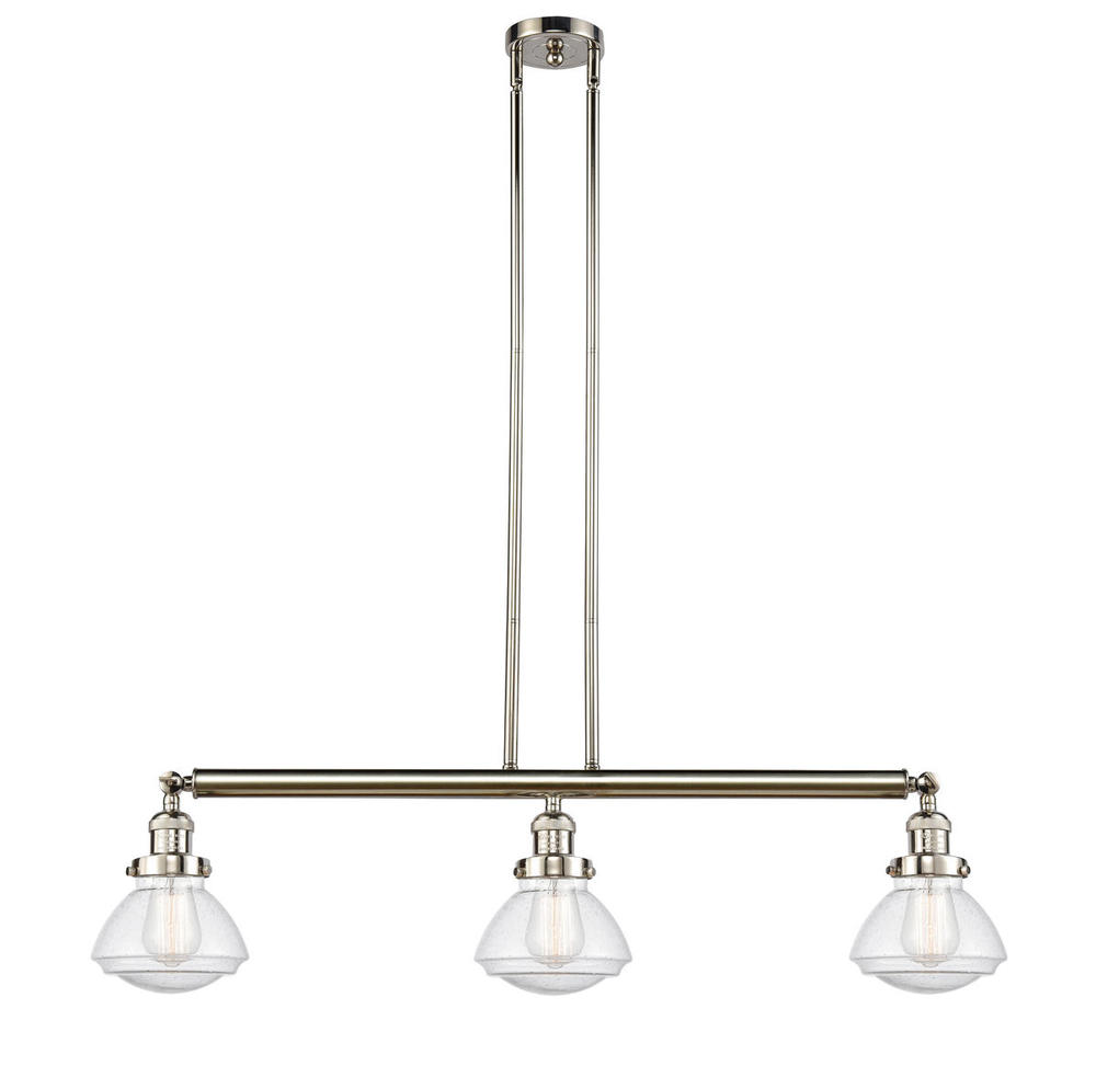 Olean - 3 Light - 39 inch - Polished Nickel - Stem Hung - Adjustable Island Light