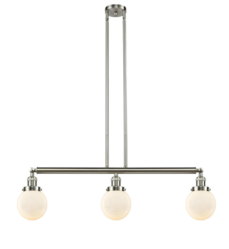 Beacon - 3 Light - 39 inch - Brushed Satin Nickel - Stem Hung - Adjustable Island Light