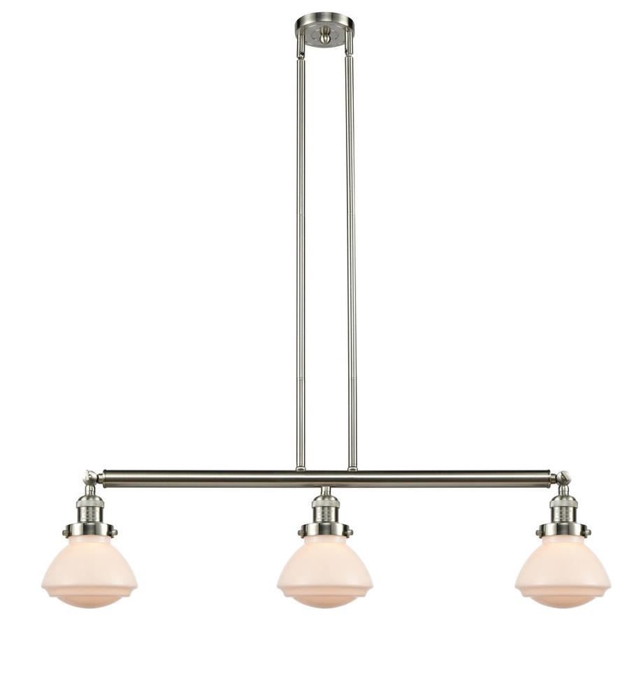 Olean - 3 Light - 39 inch - Brushed Satin Nickel - Stem Hung - Adjustable Island Light