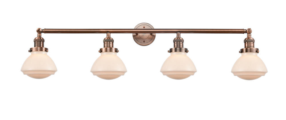 Olean - 4 Light - 43 inch - Antique Copper - Adjustable Bath Vanity Light