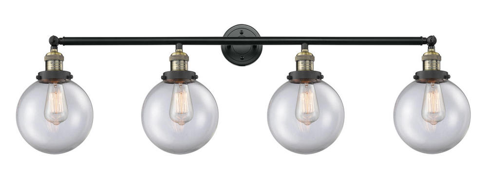 Beacon - 4 Light - 44 inch - Black Antique Brass - Adjustable Bath Vanity Light