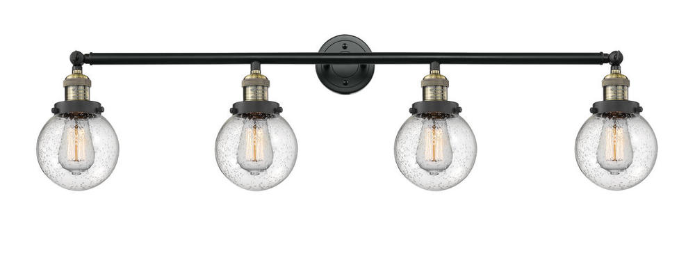 Beacon - 4 Light - 42 inch - Black Antique Brass - Adjustable Bath Vanity Light