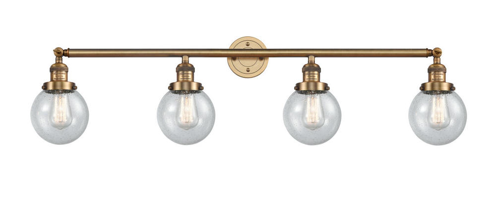 Beacon - 4 Light - 42 inch - Brushed Brass - Adjustable Bath Vanity Light