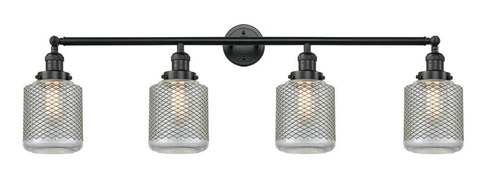 Stanton - 4 Light - 44 inch - Matte Black - Adjustable Bath Vanity Light