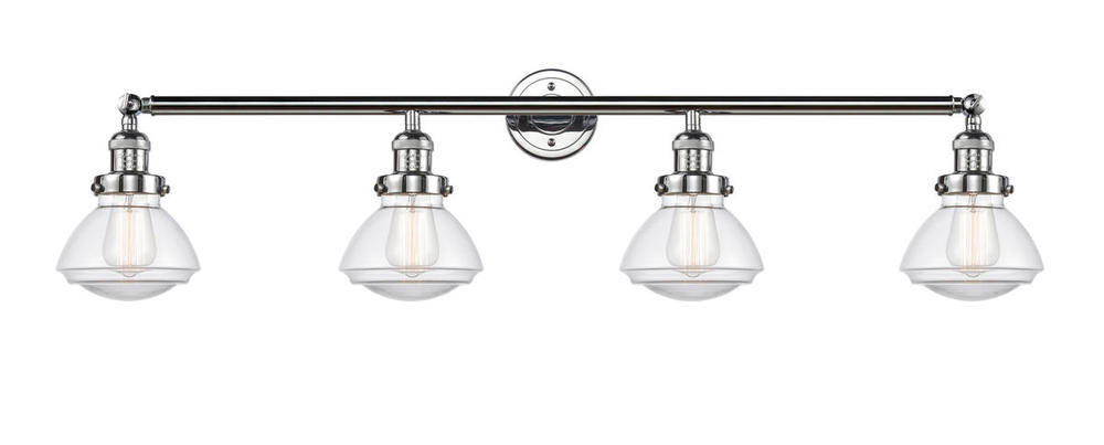 Olean - 4 Light - 43 inch - Polished Chrome - Adjustable Bath Vanity Light