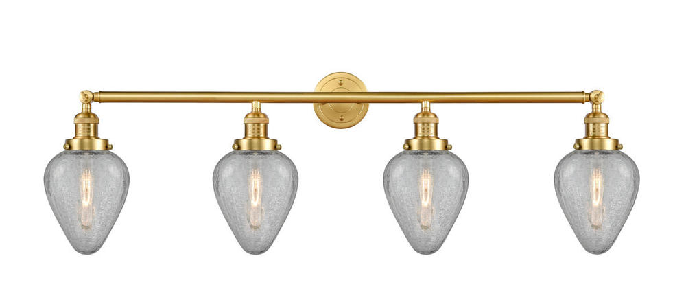 Geneseo - 4 Light - 43 inch - Satin Gold - Adjustable Bath Vanity Light