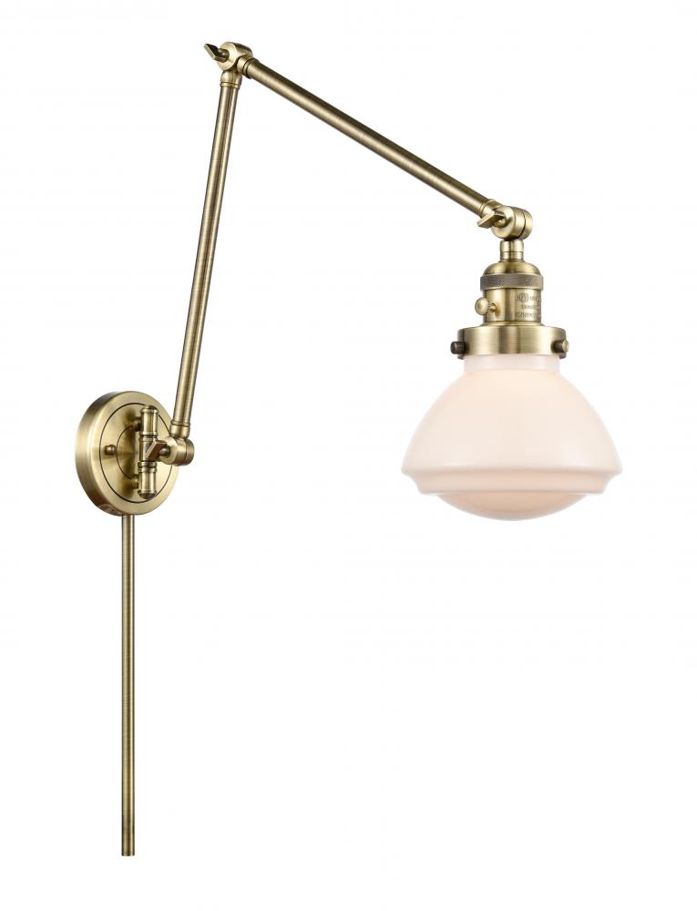 Olean - 1 Light - 9 inch - Antique Brass -Adjustable Swing Arm