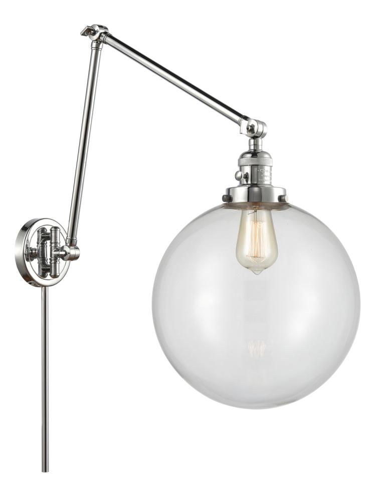 Beacon - 1 Light - 12 inch - Polished Chrome -Adjustable Swing Arm