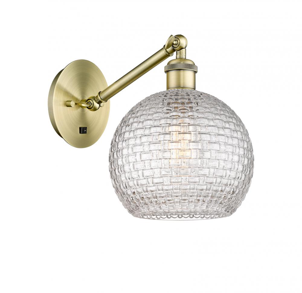 Athens - 1 Light - 8 inch - Antique Brass - Adjustable Sconce