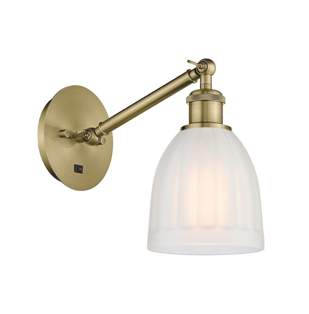 Brookfield - 1 Light - 6 inch - Antique Brass - Adjustable Sconce
