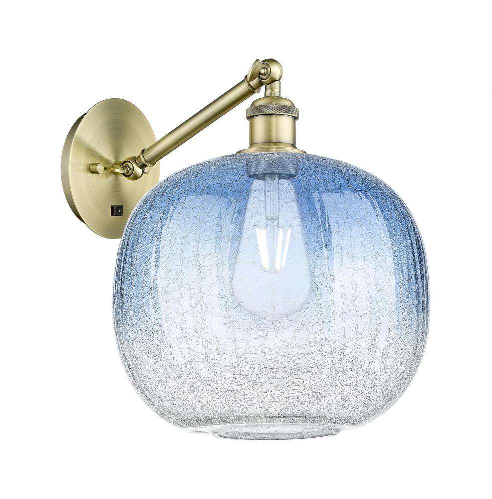 Brookhaven Sphere - 1 Light - 11 inch - Brushed Brass - Sconce