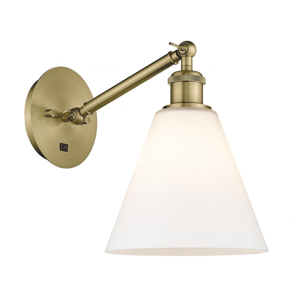 Berkshire - 1 Light - 8 inch - Antique Brass - Adjustable Sconce