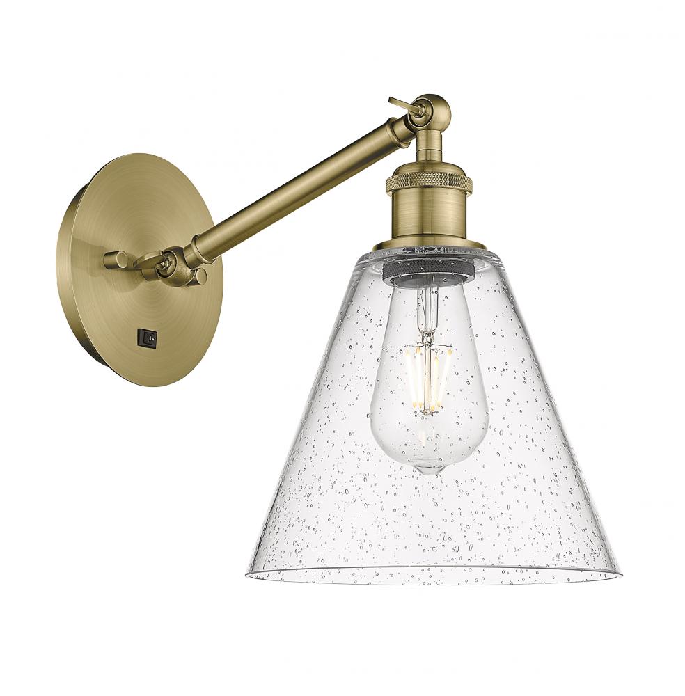 Berkshire - 1 Light - 8 inch - Antique Brass - Adjustable Sconce