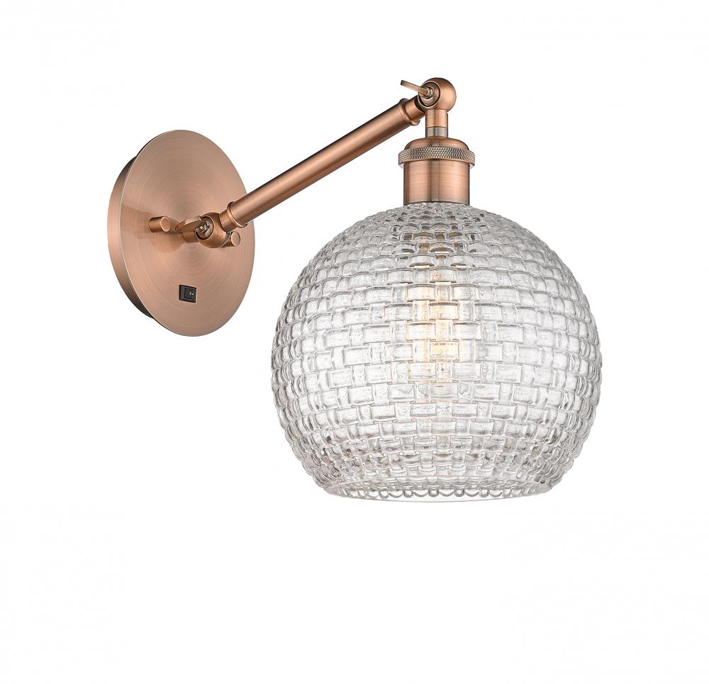 Athens - 1 Light - 8 inch - Antique Copper - Adjustable Sconce