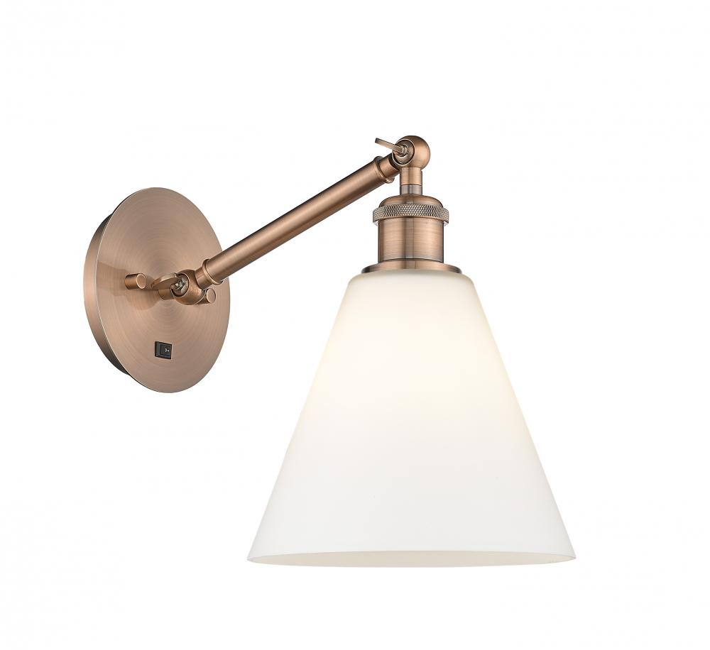 Berkshire - 1 Light - 8 inch - Antique Copper - Adjustable Sconce