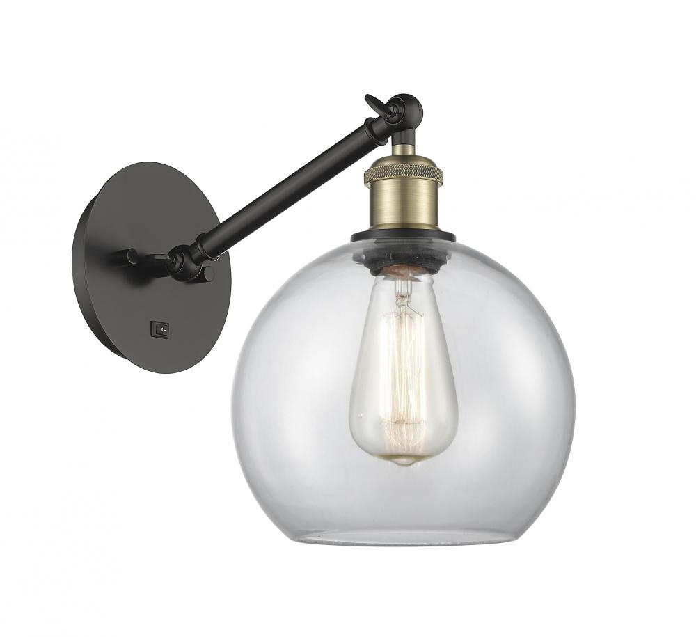 Athens - 1 Light - 8 inch - Black Antique Brass - Adjustable Sconce